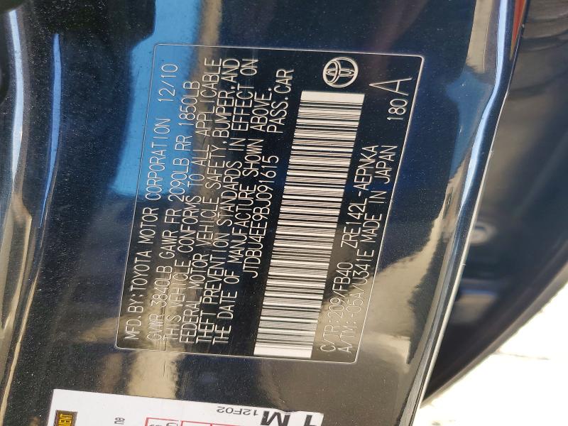 Продаж на аукціоні авто 2011 Toyota Corolla, vin: JTDBU4EE9BJ091615, номер лоту: 61574636