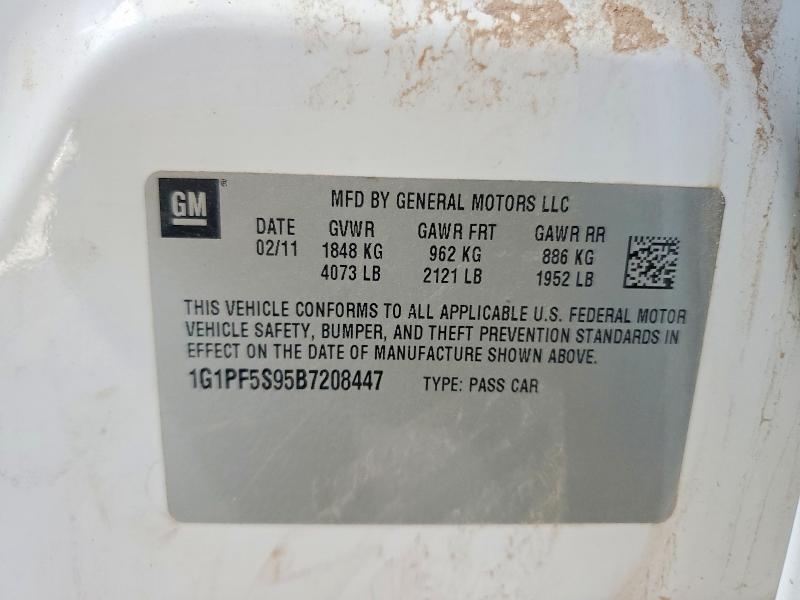 Продаж на аукціоні авто 2011 Chevrolet Cruze, vin: 1G1PF5S95B7208447, номер лоту: 60872736