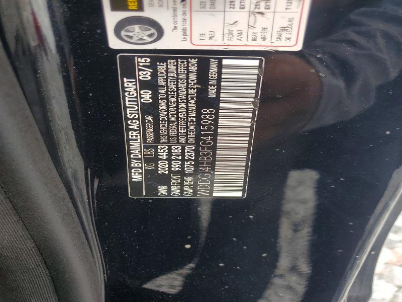60533386 :رقم المزاد ، WDDGJ4HB3FG415988 vin ، 2015 Mercedes-benz C مزاد بيع