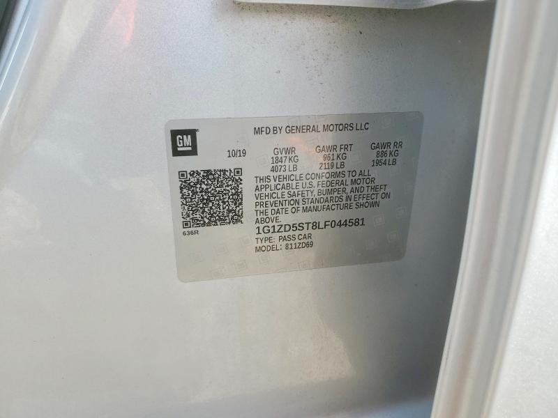 Продаж на аукціоні авто 2020 Chevrolet Malibu, vin: 1G1ZD5ST8LF044581, номер лоту: 62665466