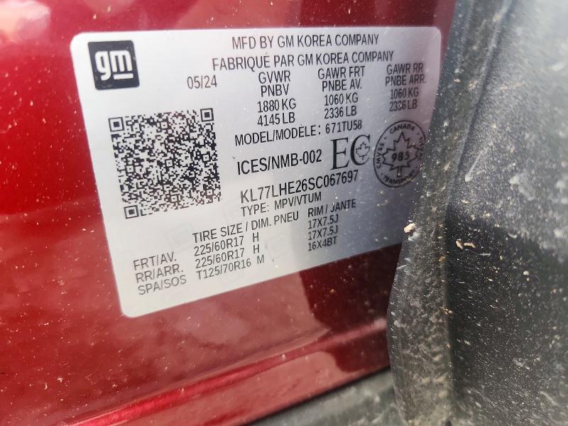 Продаж на аукціоні авто 2025 Chevrolet Trax, vin: KL77LHE26SC067697, номер лоту: 60446366