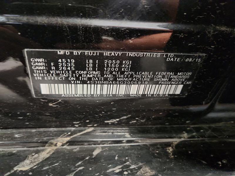 Продаж на аукціоні авто 2016 Subaru Legacy, vin: 4S3BNBA66G3006919, номер лоту: 59916986