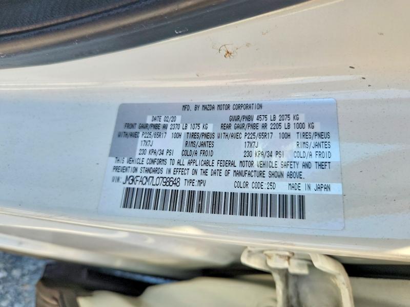 Aukcja sprzedaży 2020 Mazda Cx-5, vin: JM3KFACM7L0798648, numer aukcji: 60210756
