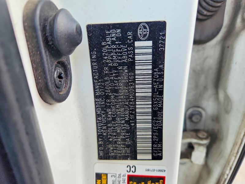 Aukcja sprzedaży 2021 Toyota Avalon, vin: 4T1FZ1FB4MU063160, numer aukcji: 59313016