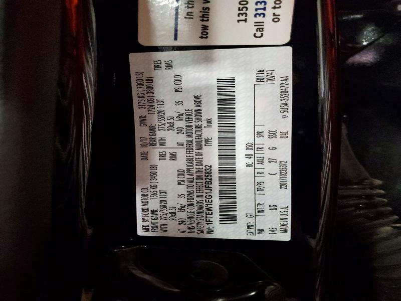 Aukcja sprzedaży 2018 Ford F150, vin: 1FTEW1EG1JFB25832, numer aukcji: 62681186
