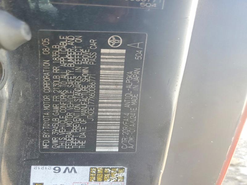 Продаж на аукціоні авто 2006 Scion Tc, vin: JTKDE177X60086771, номер лоту: 60584886