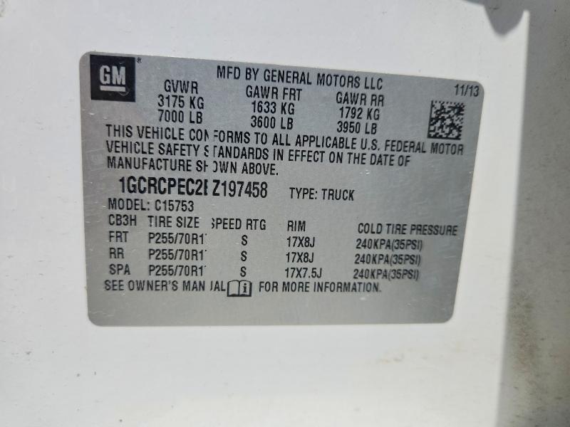 60692926 :رقم المزاد ، 1GCRCPEC2EZ197458 vin ، 2014 Chevrolet Silverado مزاد بيع