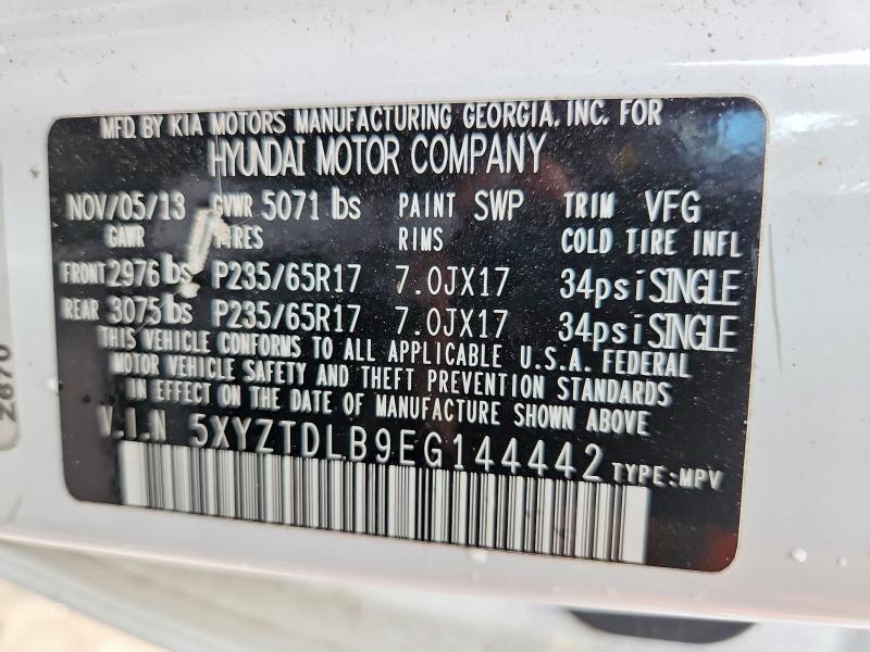 Продажа на аукционе авто 2014 Hyundai Santa Fe Sport, vin: 5XYZTDLB9EG144442, номер лота: 63210346