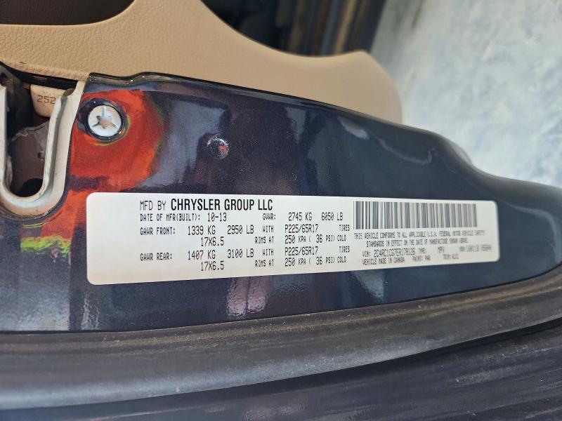 61159566 :رقم المزاد ، 2C4RC1CG7ER178126 vin ، 2014 Chrysler Town & Country مزاد بيع