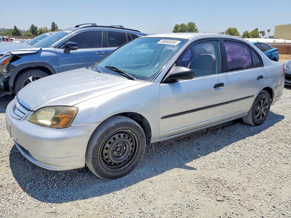 2001 Honda Civic მანქანა იყიდება აუქციონზე, vin: 2HGES16221H561944, აუქციონის ნომერი: 59698036