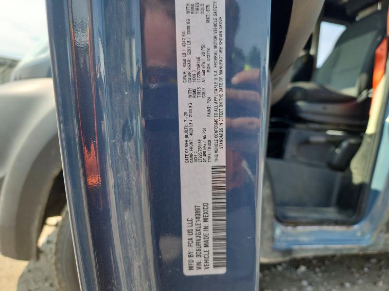 64659496 :رقم المزاد ، 3C6URVJGXLE140897 vin ، 2020 Ram Promaster 3500 مزاد بيع