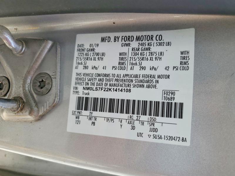 Aukcja sprzedaży 2019 Ford Transit Connect, vin: NM0LS7F22K1414108, numer aukcji: 60159606