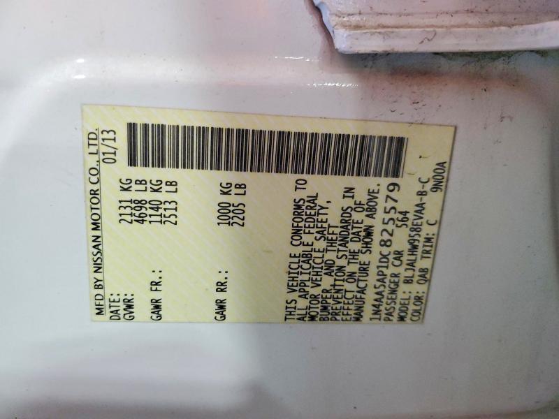 59994396 :رقم المزاد ، 1N4AA5AP1DC825579 vin ، 2013 Nissan Maxima مزاد بيع