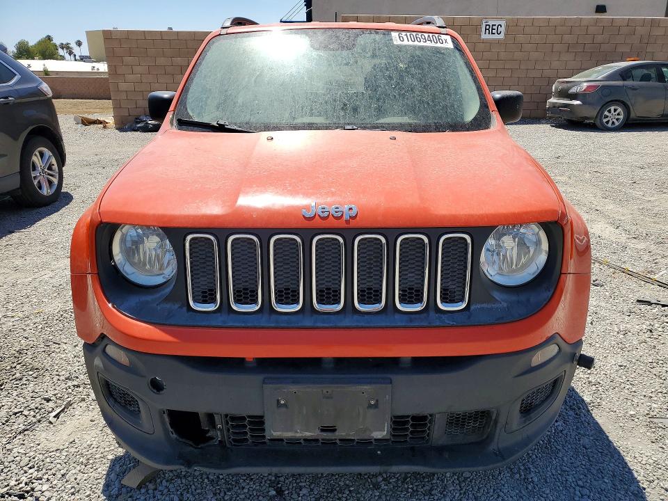 2017 Jeep Renegade მანქანა იყიდება აუქციონზე, vin: ZACCJAAB3HPE45774, აუქციონის ნომერი: 61069406