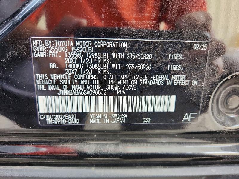 Продажа на аукционе авто 2025 Subaru Solterra, vin: JTMABABA6SA098832, номер лота: 62105816