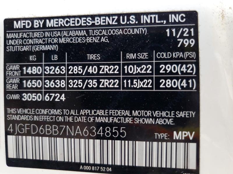 Продажа на аукционе авто 2022 Mercedes-benz Gle Coupe, vin: 4JGFD6BB7NA634855, номер лота: 60969796