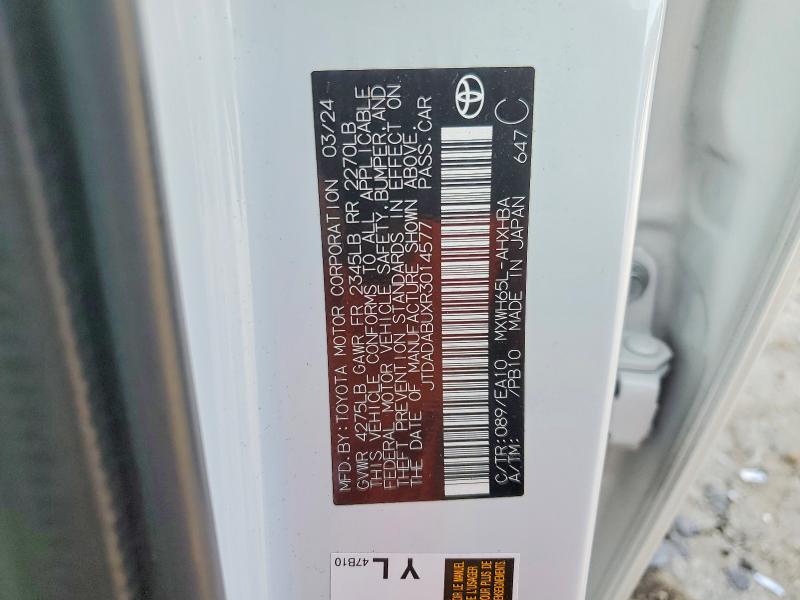 Продаж на аукціоні авто 2024 Toyota Prius, vin: JTDADABUXR3014577, номер лоту: 59892346