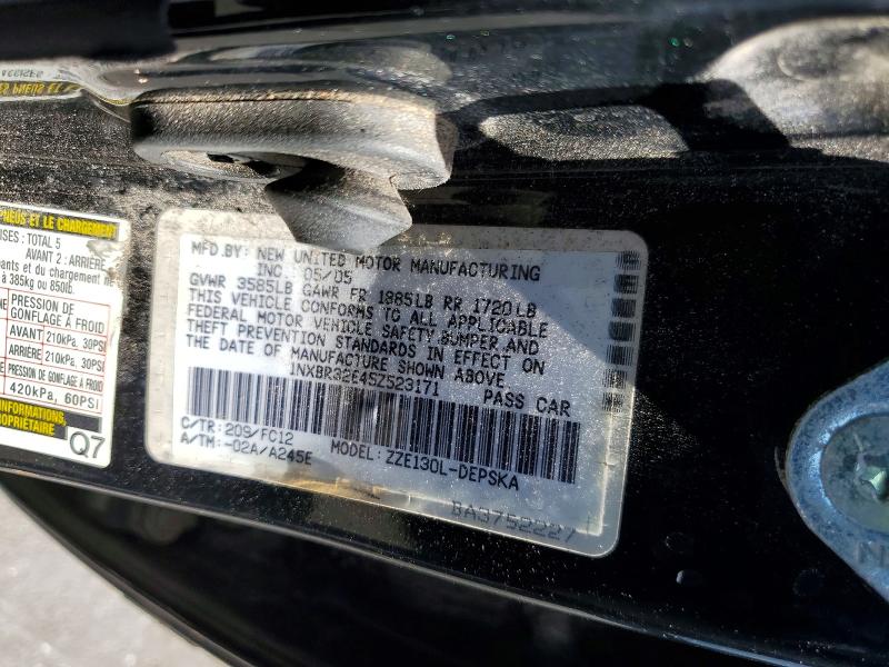 Продажа на аукционе авто 2005 Toyota Corolla, vin: 1NXBR32E45Z523171, номер лота: 59658146