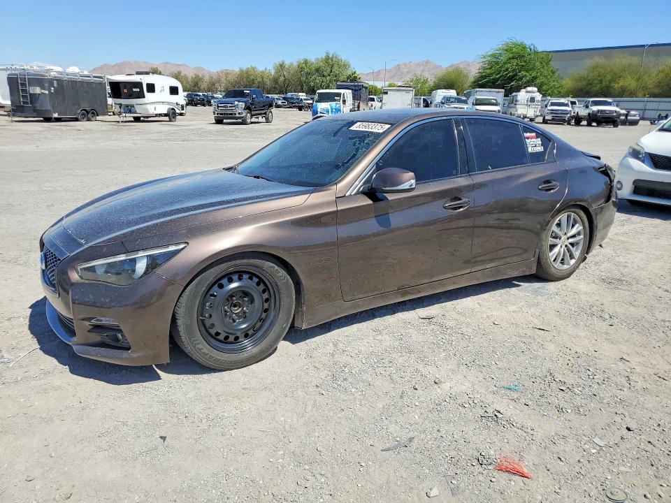 85983375 :رقم المزاد ، JN1AV7APXEM690899 vin ، 2014 Infiniti Q50 Hybrid مزاد بيع