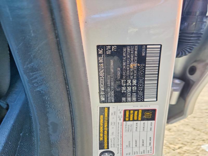 Продажа на аукционе авто 2017 Mercedes-benz C, vin: 55SWF4KB3HU195098, номер лота: 61597626