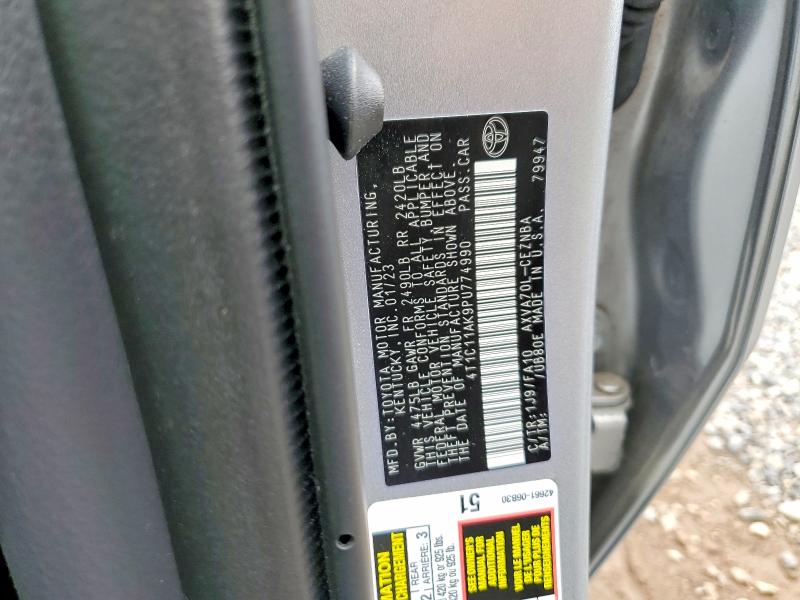 Aukcja sprzedaży 2023 Toyota Camry, vin: 4T1C11AK9PU774990, numer aukcji: 63066486