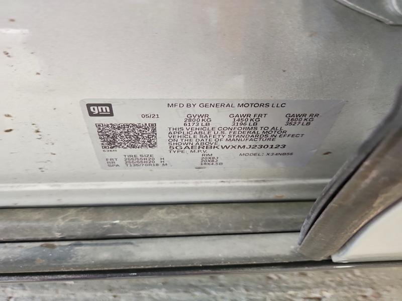 Aukcja sprzedaży 2021 Buick Enclave, vin: 5GAERBKWXMJ230123, numer aukcji: 62410526