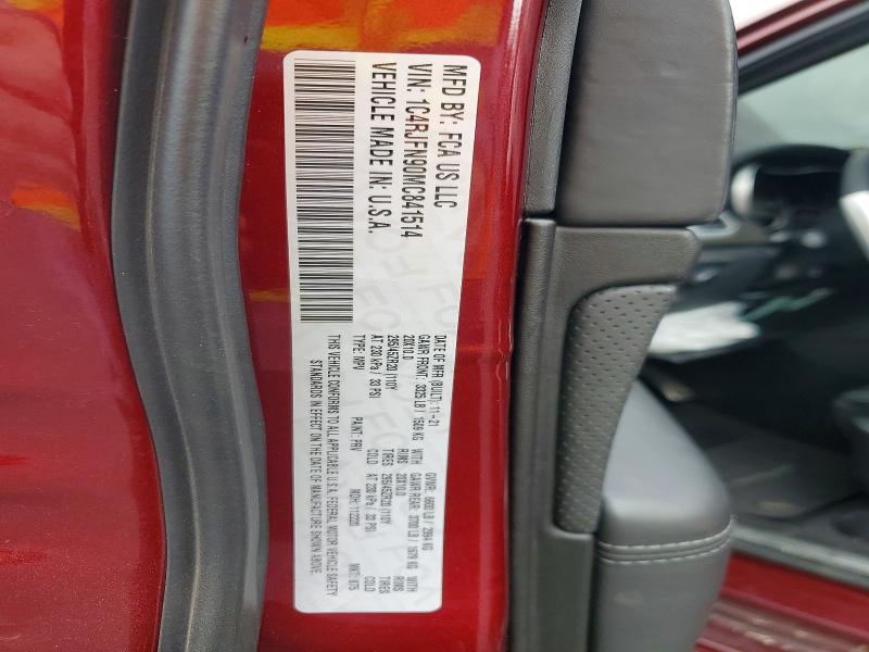 Aukcja sprzedaży 2021 Jeep Grand Cherokee, vin: 1C4RJFN90MC841514, numer aukcji: 56457066