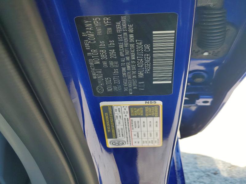 60699966 :رقم المزاد ، KMHLL4DG4TU133047 vin ، 2026 Hyundai Elantra مزاد بيع