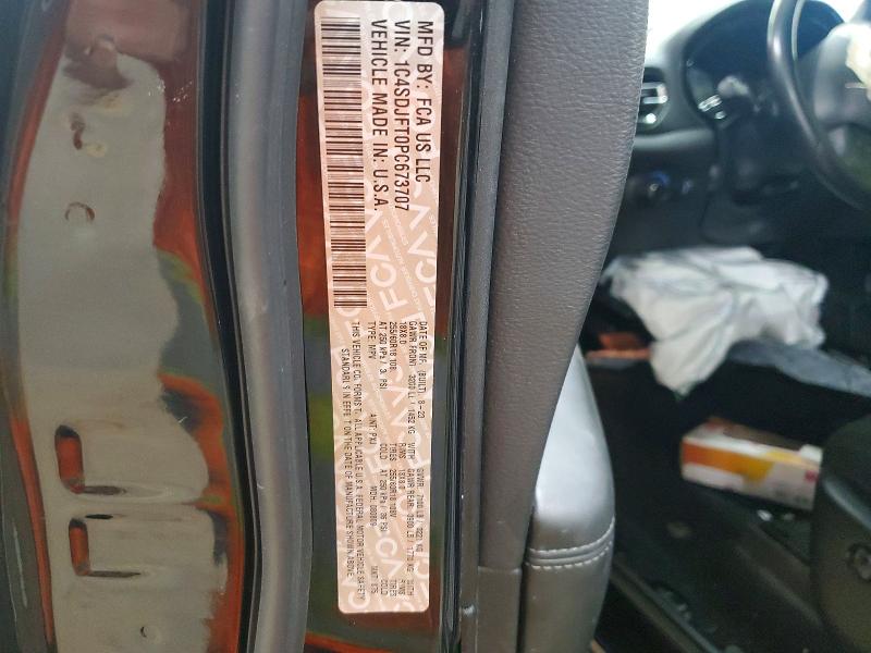 61875806 :رقم المزاد ، 1C4SDJFT0PC673707 vin ، 2023 Dodge Durango مزاد بيع