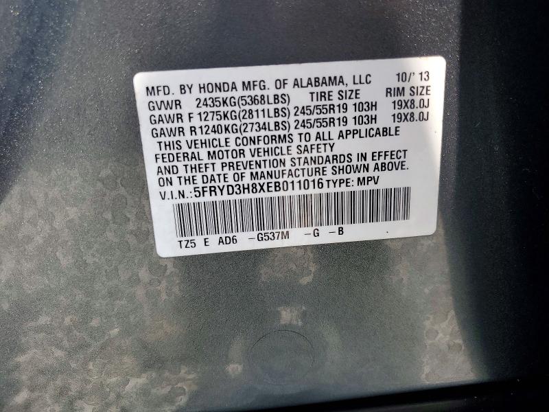 2014 Acura Mdx მანქანა იყიდება აუქციონზე, vin: 5FRYD3H8XEB011016, აუქციონის ნომერი: 62828086