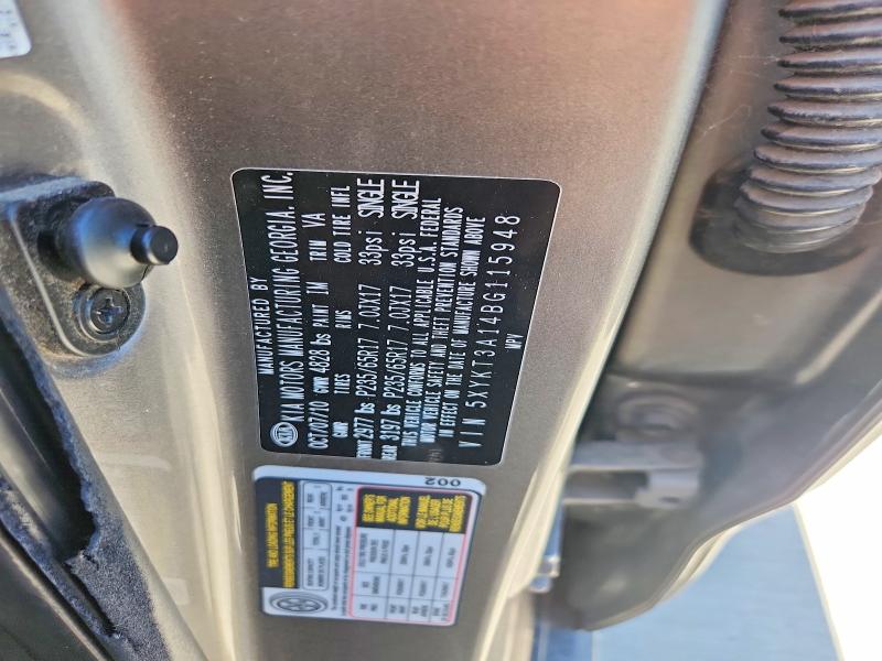 Продаж на аукціоні авто 2011 Kia Sorento, vin: 5XYKT3A14BG115948, номер лоту: 60025556