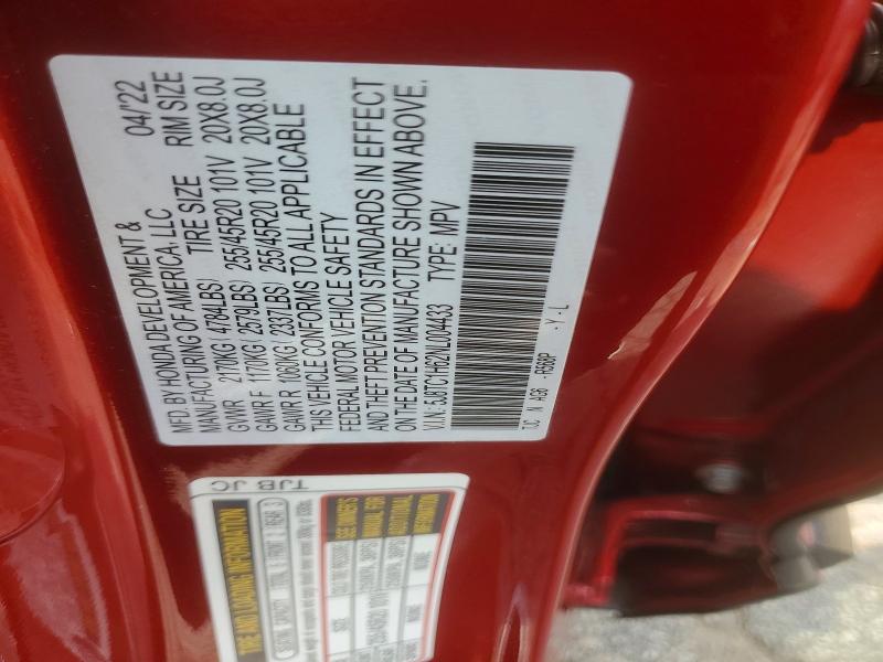 Продажа на аукционе авто 2022 Acura Rdx, vin: 5J8TC1H62NL004433, номер лота: 62838406