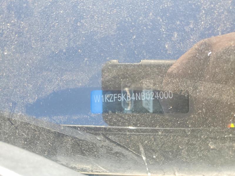 2022 Mercedes-benz E მანქანა იყიდება აუქციონზე, vin: W1KZF5KB4NB024000, აუქციონის ნომერი: 60889316