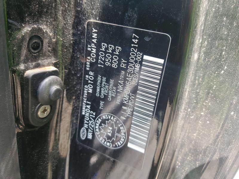 Продажа на аукционе авто 2013 Hyundai Elantra Coupe, vin: KMHDH6AE3DU002147, номер лота: 59661986