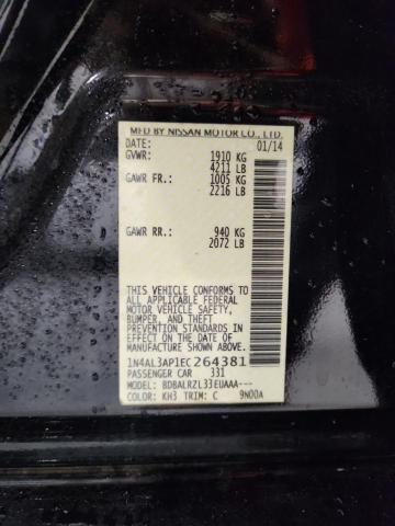 Aukcja sprzedaży 2014 Nissan Altima, vin: 1N4AL3AP1EC264381, numer aukcji: 62715266