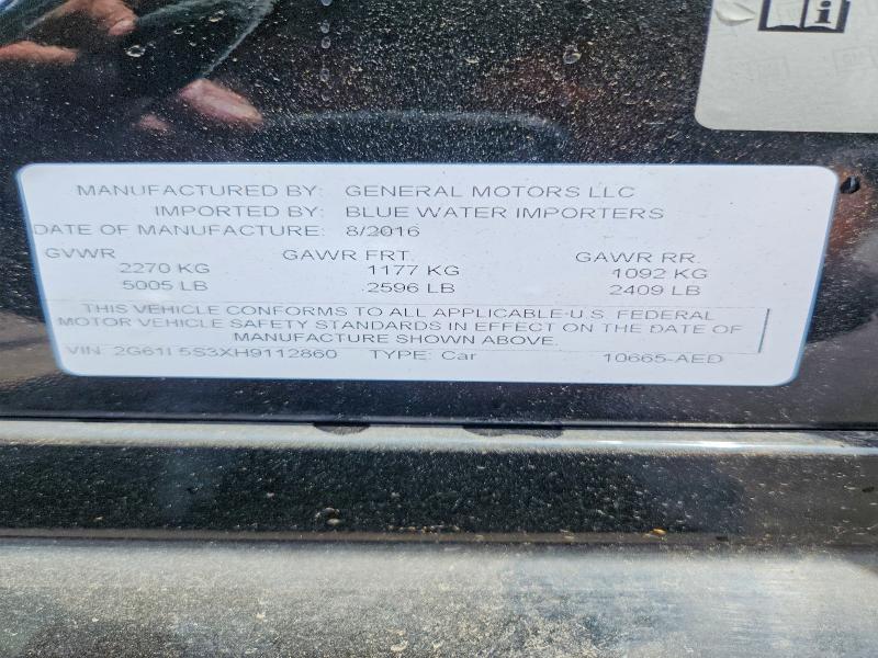 Aukcja sprzedaży 2017 Cadillac Xts, vin: 2G61L5S3XH9112860, numer aukcji: 62607766