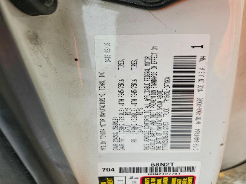 Aukcja sprzedaży 2018 Toyota Tacoma, vin: 5TFRX5GN8JX112703, numer aukcji: 59404996