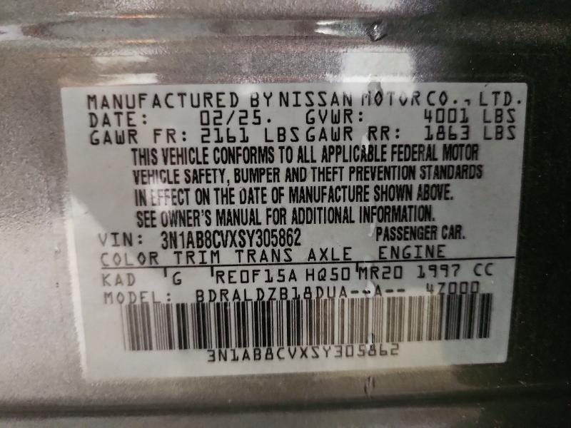 Продаж на аукціоні авто 2025 Nissan Sentra, vin: 3N1AB8CVXSY305862, номер лоту: 60881816