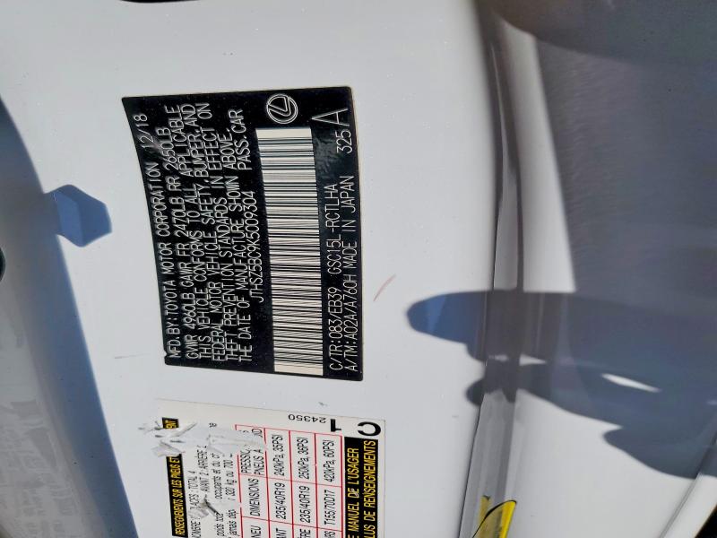 59254146 :رقم المزاد ، JTHSZ5BC9K5009304 vin ، 2019 Lexus Rc مزاد بيع