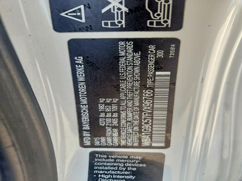 2015 Bmw 228 მანქანა იყიდება აუქციონზე, vin: WBA1G9C57FVX96766, აუქციონის ნომერი: 58620386