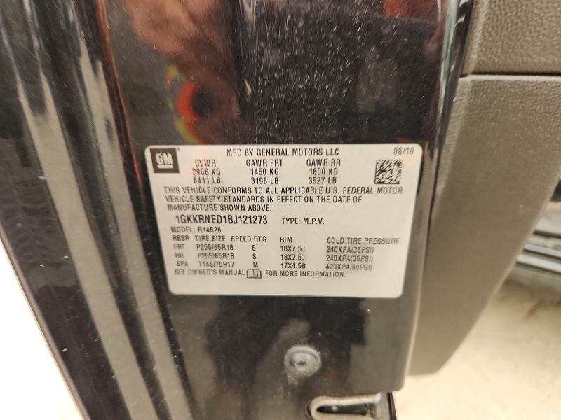 61515366 :رقم المزاد ، 1GKKRNED1BJ121273 vin ، 2011 Gmc Acadia مزاد بيع
