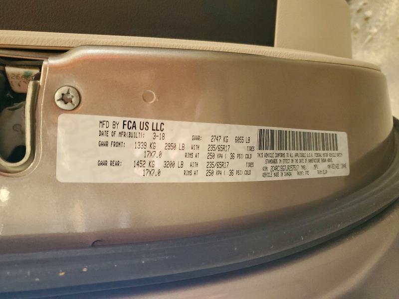 2018 Chrysler Pacifica მანქანა იყიდება აუქციონზე, vin: 2C4RC1BG7JR257517, აუქციონის ნომერი: 58439586