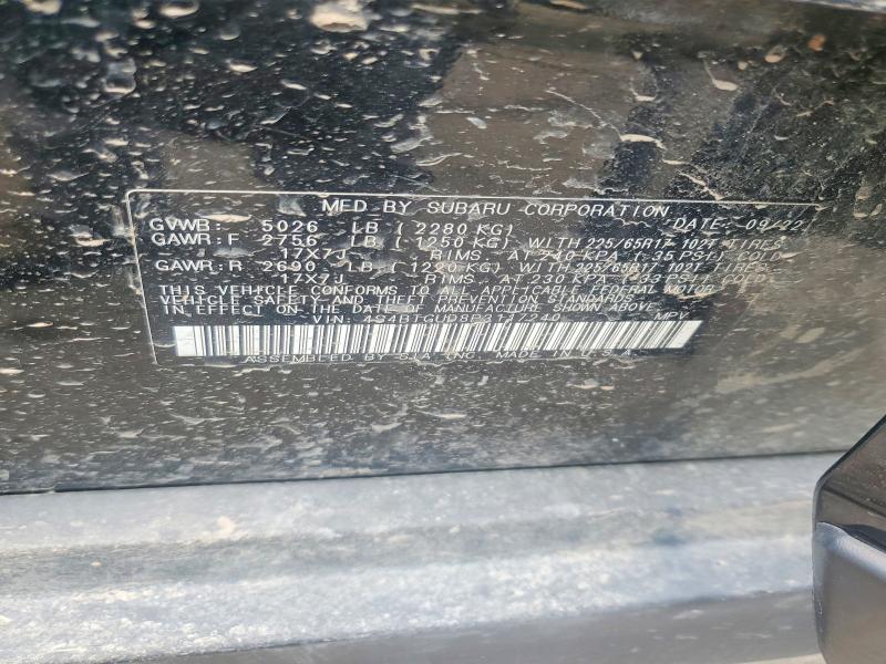 63068626 :رقم المزاد ، 4S4BTGUD8P3117240 vin ، 2023 Subaru Outback مزاد بيع