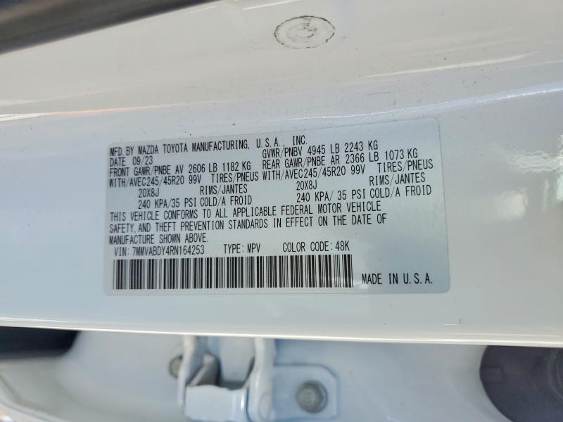 62915886 :رقم المزاد ، 7MMVABDY4RN164253 vin ، 2024 Mazda Cx-50 مزاد بيع