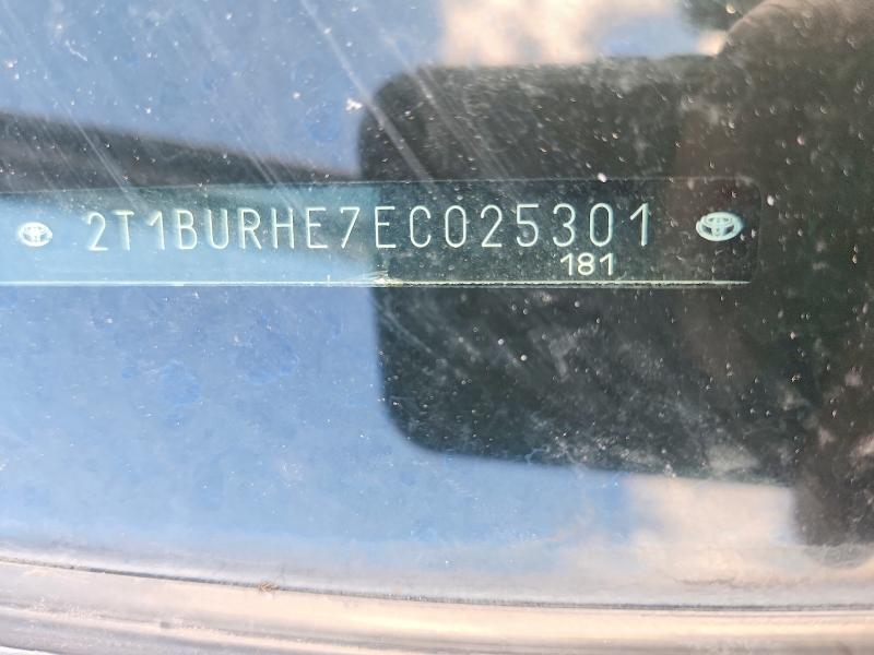 60865396 :رقم المزاد ، 2T1BURHE7EC025301 vin ، 2014 Toyota Corolla مزاد بيع