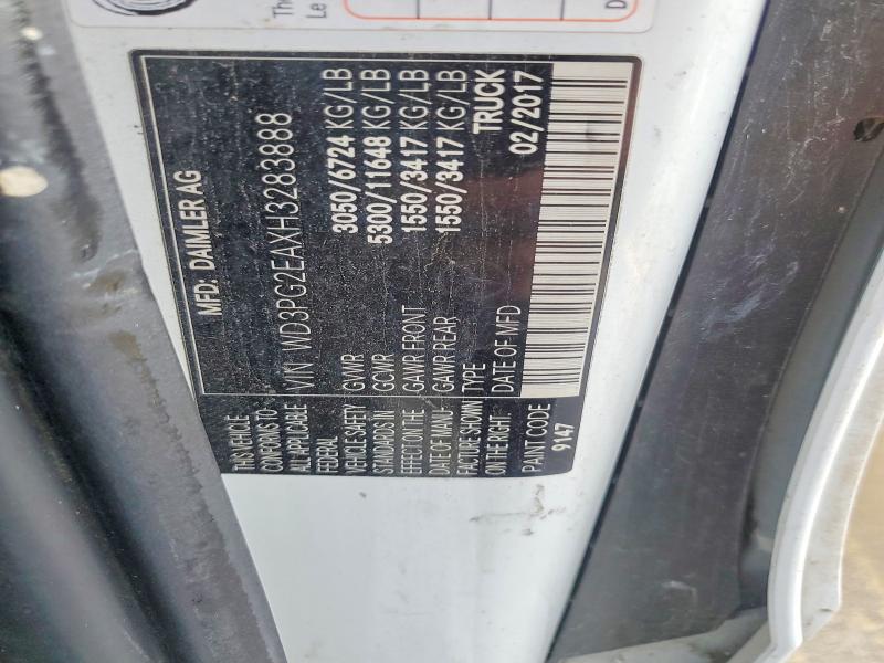 Продажа на аукционе авто 2017 Mercedes-benz Metris, vin: WD3PG2EAXH3283888, номер лота: 59780146