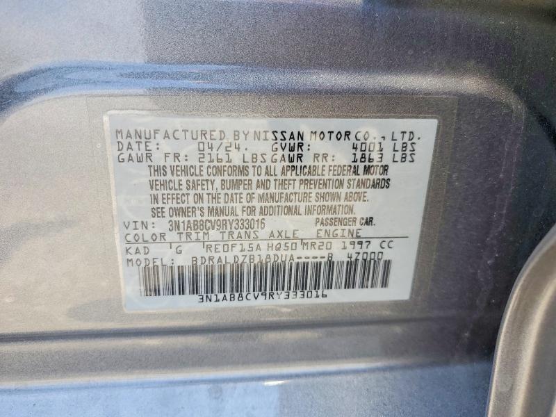 60297026 :رقم المزاد ، 3N1AB8CV9RY333016 vin ، 2024 Nissan Sentra مزاد بيع