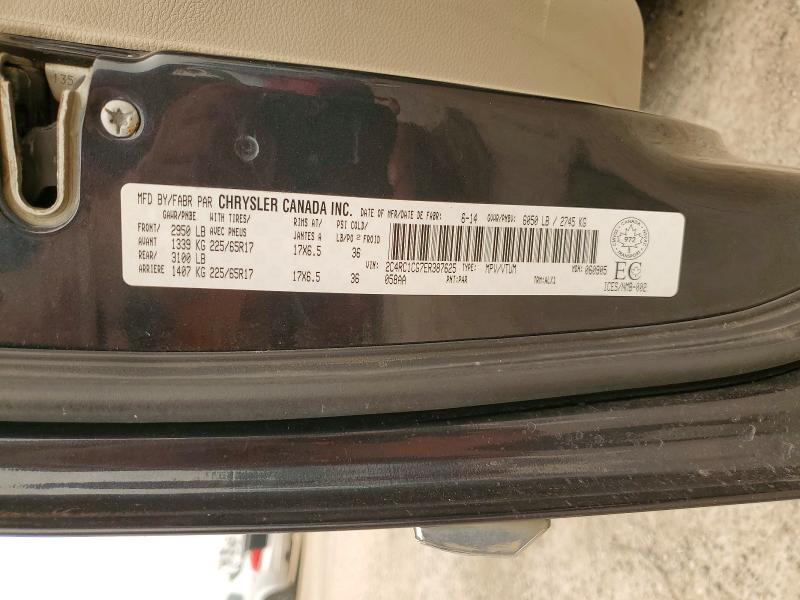 Aukcja sprzedaży 2014 Chrysler Town & Country, vin: 2C4RC1CG7ER387625, numer aukcji: 60433496