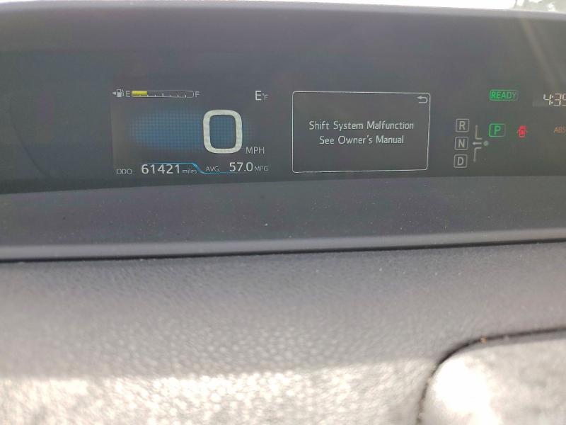 61979186 :رقم المزاد ، JTDKARFU1G3015412 vin ، 2016 Toyota Prius مزاد بيع