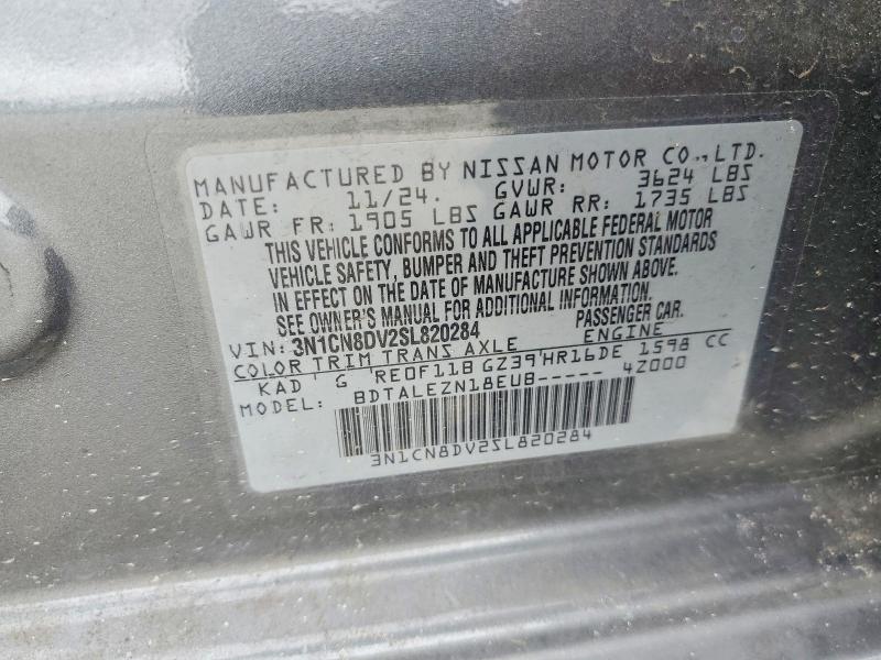 Продаж на аукціоні авто 2025 Nissan Versa, vin: 3N1CN8DV2SL820284, номер лоту: 60650536